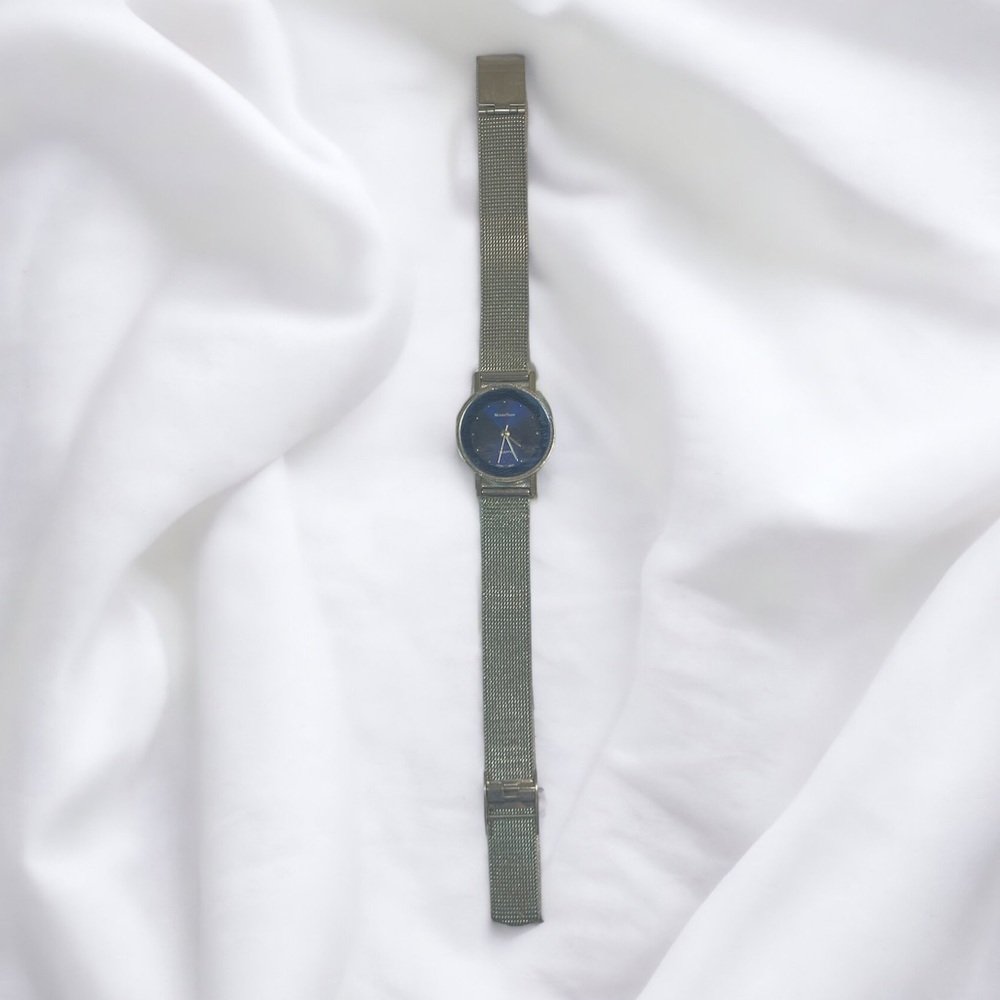 Vintage Tissot Silver Watch Blue Face - Picture 2 of 5